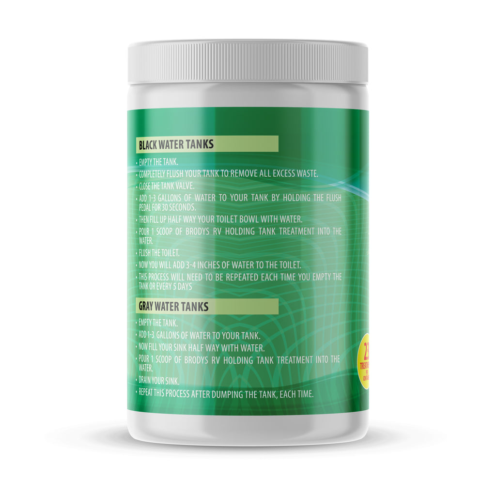RV Holding Tank Treatment, 1.75lb Jar Brodys