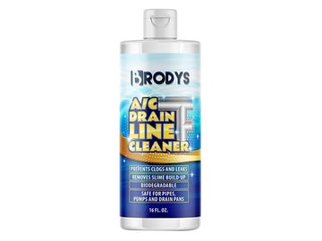 Brodys - A/C HVAC Drain Line Cleaner,  16oz Bottle - Brodys, ac drain line cleaner