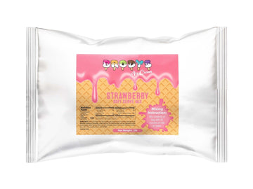 Soft Serve Mix, Strawberry Ice Cream, 2 lb Bag - Brodys