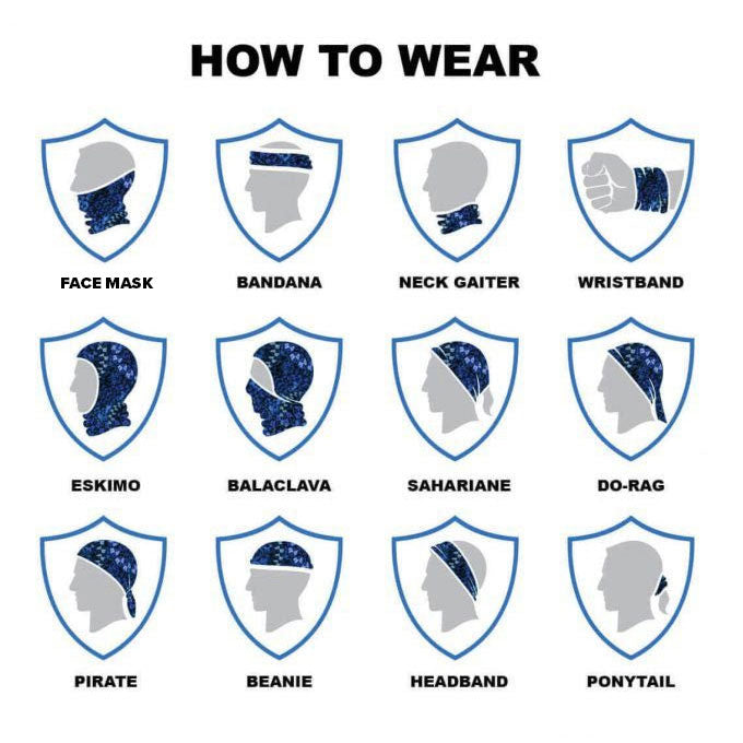 Neck Gaiter - Face Mask Bandana (4 PACK) - Brodys