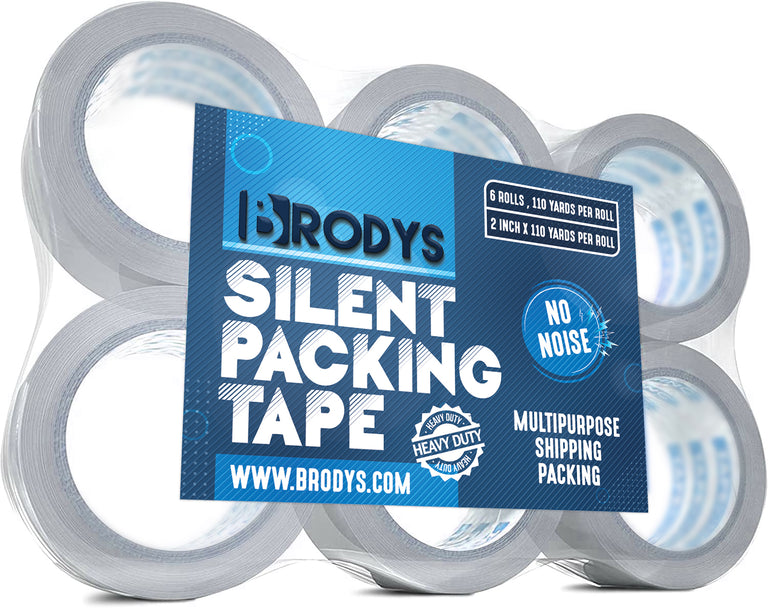 Silent Packing Tape, 6 Pack - Brodys