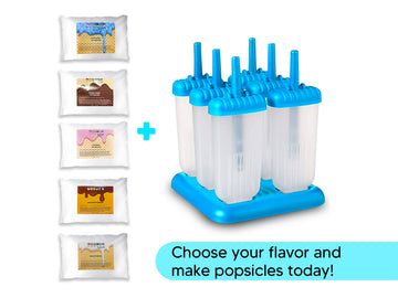 Popsicle Mold Kit with Mix - Brodys soft serve mix powder vanilla chocolate strawberry popsicle mold kit mix for kids at home treat